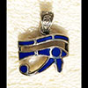 Bijoux Pendentif Oeil D'Horus (Oudjat) En Argent Avec Incrustation Lapis-Lazuli