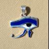 Bijoux Pendentif Oeil D'Horus (Oudjat) En Argent Avec Incrustation Lapis-Lazuli Et Nacre