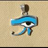 Bijoux Pendentif Oeil D'Horus (Oudjat) En Argent Avec Incrustation Turquoise Et Nacre
