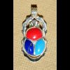 Bijoux Scarabe En Argent Avec Incrustation De Cornaline, De Lapis-Lazuli Et De Turquoise