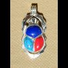 Bijoux Scarabe En Argent Avec Incrustation De Cornaline, De Lapis-Lazuli Et De Turquoise