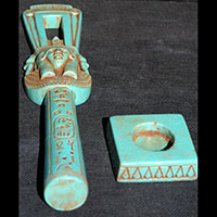 Sistre Hathorique Statite Turquoise - 42 Ko