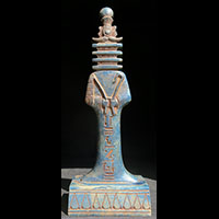 Statuette Pilier Djed Osiriaque En Statite
