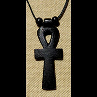 Bijoux Pharaonique Pendentif Amulette Ankh En Statite - 38 Ko