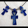 Pendentif De 3 Amulettes Ankh  En Statite