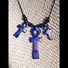 Pendentif De 3 Amulettes Ankh  En Statite