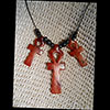 Pendentif De 3 Amulettes Ankh  En Statite