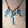 Pendentif De 3 Amulettes Ankh  En Statite