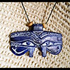 Pendentif Amulette Oeil D'Horus Bleu