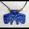 Pendentif Amulette Oeil D'Horus Bleu