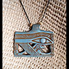 Pendentif Amulette Oeil D'Horus Turquoise