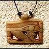 Pendentif Amulette Oeil D'Horus Blanche