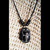 Collier Pendentif Amulette Scarabe