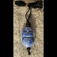 Collier Pendentif Amulette Scarabe - 18 Ko