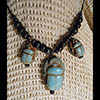 Collier Pendentif Amulette Des 3 Scarabes