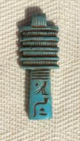 Bijoux Amulette Pharaonique : Le Pilier Djed En Pierre Statite Avec Hiroglyphes - 20 Ko