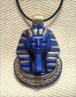 Bijoux Amulette Collier Masque D'Or De Toutankhamon En Statite