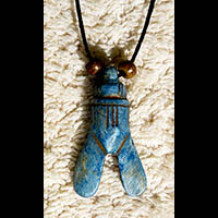 Bijoux Amulette Mouche De Pharaon En Pierre Statite - 38 Ko