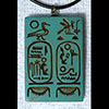 Pendentif Cartouche Du Pharaon Ramsés II En Pierre Stéatite