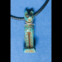 Collier Pendentif Amulette Bastet - 48 Ko