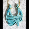 Collier Pendentif 2 Amulette Bastet Protgeant Horus