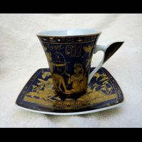 Service De 6 Tasses  Caf Avec Assiettes Pharaoniques - 21 Ko