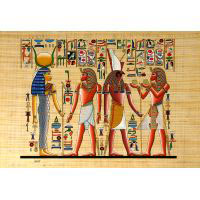 Papyrus Horemheb S'assure La Protection De 2 Dieux : Hathor + Horus - 34&nbsp;Ko