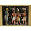 Papyrus Horemheb S'assure La Protection De 2 Dieux : Hathor + Horus