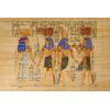 Papyrus Horemheb S'assure La Protection De 2 Dieux : Hathor + Horus