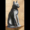 Chat gyptien : Papyrus Desse Bastet Noir