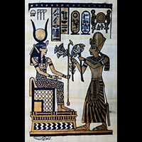 Papyrus Offrande De Fleur De Lotus De Rams�s III � Hathor - 51&nbsp;Ko