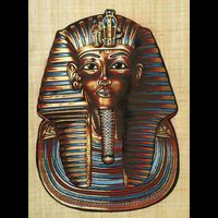 Papyrus Masque D'or De Toutankhamon - 25 Ko