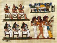 Papyrus Les 3 Musiciennes - 28 Ko