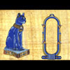 Papyrus Personnalisable Bastet Bleu Avec 1 Cartouche