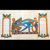 Papyrus Personnalisable Oeil D'Horus CG Avec 2 Cartouches