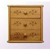 Solde : Boite 3 Tiroirs Dcor Lotus Rose