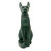 Chat gyptien : Statuette De La Desse Bastet En Vert