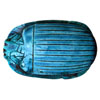 Scarabe Bleu Turquoise Cramique