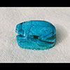 Scarabe Bleu Turquoise Cramique