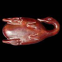 Palette A Fard Ou A Onguents Canard En St�atite - 32&nbsp;Ko