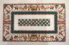 Nappe Rectangulaire Pharaonique Harpiste Vert