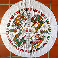 Nappe Ronde Pharaonique Toutankhamon - 67 Ko
