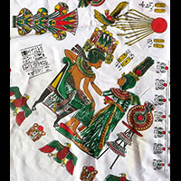 Nappe Ronde Pharaonique Toutankhamon - 64 Ko