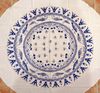 Nappe Ronde Pharaonique Oies De Meidoum Bleu