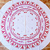 Nappe Ronde Pharaonique Oies De Meidoum Rouge