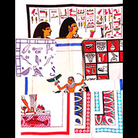 Lot De 7 Pieces ( 1 Set De Table + 6 Napperons)   100 % Coton D'Egypte - 61 Ko