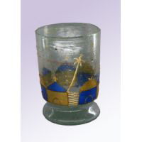 Photophore Verre Avec Bougie - 19 Ko
