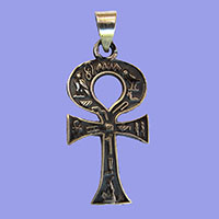 Bijoux Pharaonique Croix Ankh Petite En Argent - 31 Ko