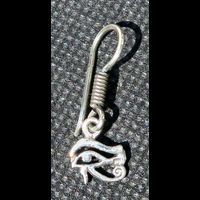 Bijoux Pharaonique Boucles D'oreilles Oeil D'Horus (Oudjat) En Argent - 19 Ko
