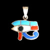 Bijoux Pendentif Oeil D'Horus (Oudjat) En Argent .